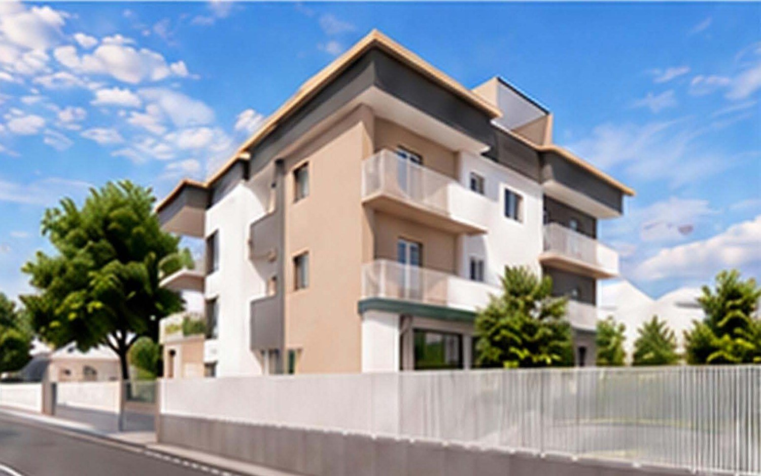 Edificio residenziale in Via Cottolengo, Trentola Ducenta – render di progetto