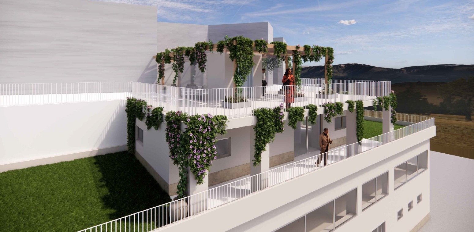 Mensa scolastica, Foglianise – render di progetto